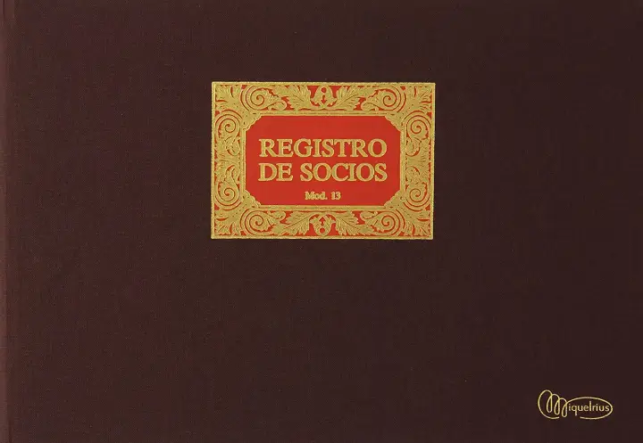 5013 registro comercial (libro) Marrón 100 hojas