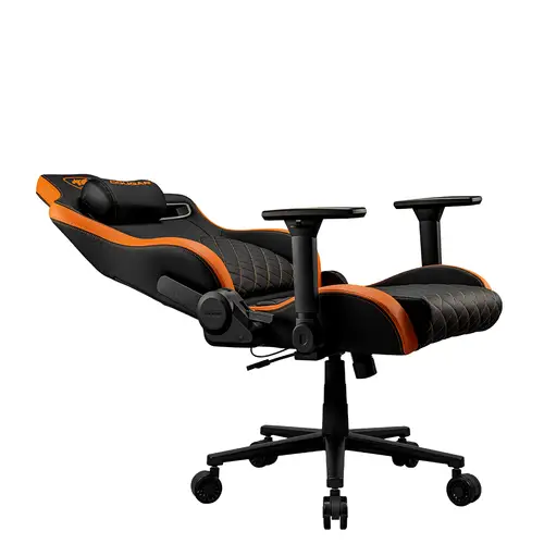 CGR-DFL Silla para videojuegos de PC Asiento acolchado tapizado Negro, Naranja - Imagen 13