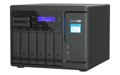 TS-855X SAN Torre Intel Atom® C5125 8 GB DDR4 0 TB QNAP QTS Negro - Imagen 6