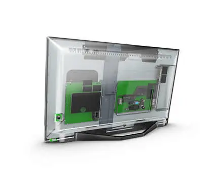 24HFL3014P/12 Televisor 61 cm (24") HD Negro, Transparente 250 cd / m²