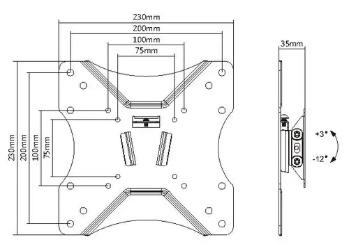 Soporte de pared para TV de 23"-43 - Imagen 3