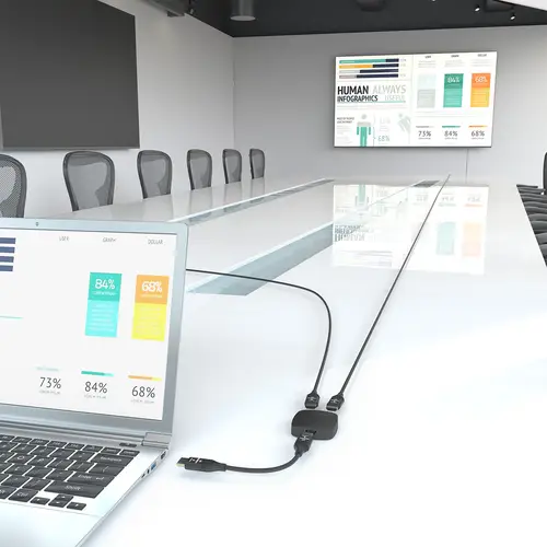 HDMI Conmutador Switch 4K@60Hz 2x1, Negro - Imagen 7