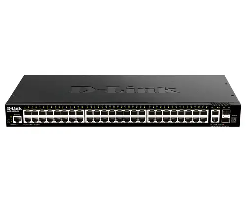 DGS-1520-52 switch Gestionado L3 10G Ethernet (100/1000/10000) 1U Negro - Imagen 1