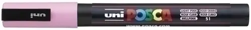 UNIBALL MARCADOR POSCA PC-3M PUNTA CÓNICA 0,9 - 1,3 MM ROSA CLARO