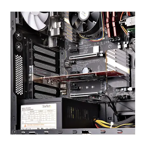 Tarjeta PCIe Adaptadora para 2 SSDs M.2, PCI Express x8 o x16 a NVMe Doble o SSDs M.2 AHCI, PCI Express 4.0, 7,8Gbps por Unidad con Bifurcación - Windows o Linux - Imagen 9
