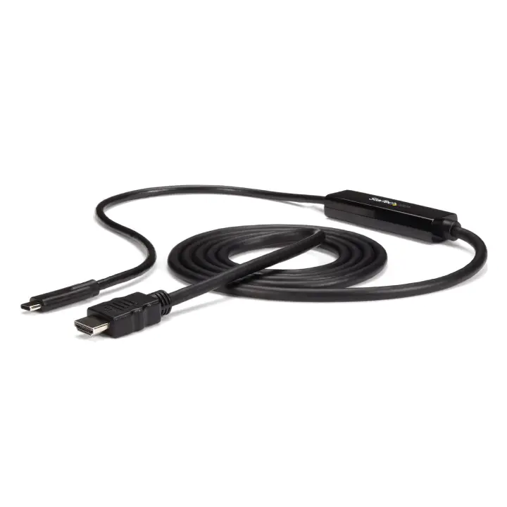 Cable Adaptador USB-C a HDMI de 2m - Cable Conversor de USB-C a HDMI para Ordenadores USB Tipo C 4K 30Hz - Negro