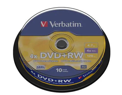 DVD+RW Matt Silver 4,7 GB 10 pieza(s) - Imagen 1