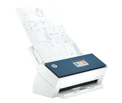 ScanJet Enterprise Flow N9000 sn1 Escáner con alimentador automático de documentos (ADF) 600 x 600 DPI A3 Azul, Blanco - Imagen 2