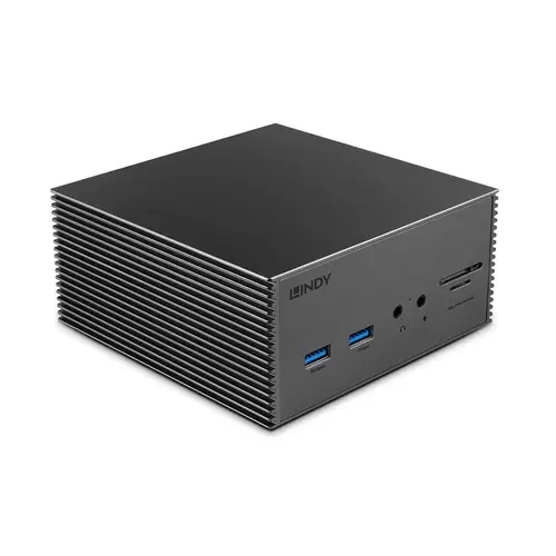 43378 base para portátil y replicador de puertos Alámbrico USB 3.2 Gen 2 (3.1 Gen 2) Type-C Gris - Imagen 1