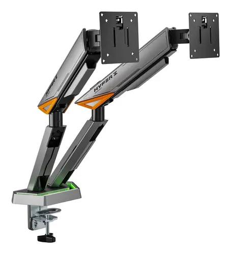 DT38TSRRGB-349 soporte para monitor 96,5 cm (38") Escritorio Negro, Blanco - Imagen 2