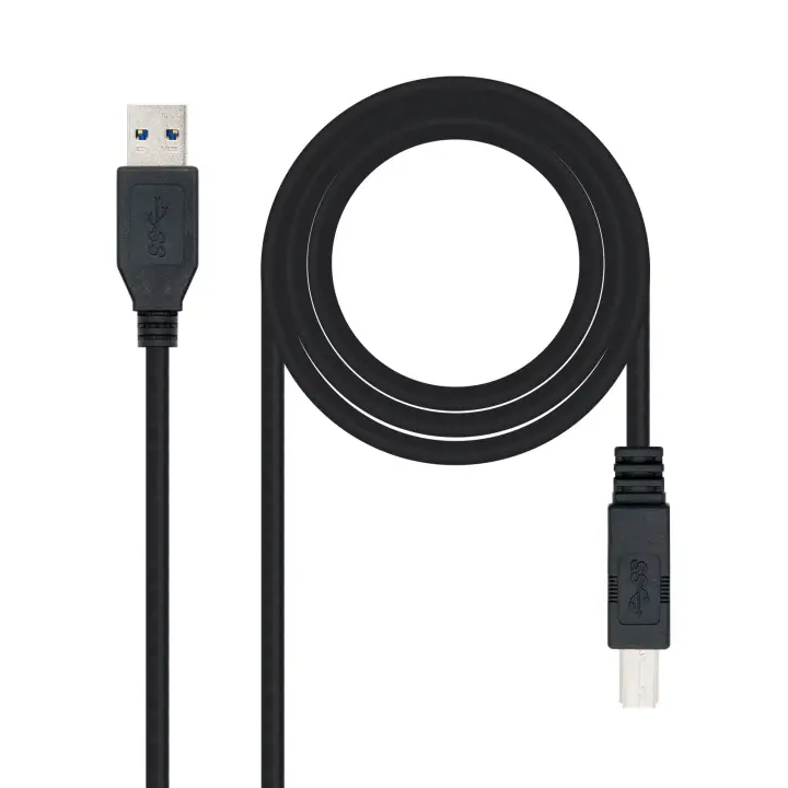 10.01.0802-BK cable USB USB 3.2 Gen 1 (3.1 Gen 1) 2 m USB A USB B Negro