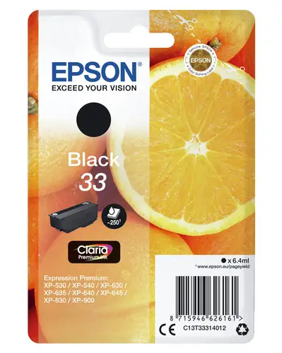 Oranges Singlepack Black 33 Claria Premium Ink - Imagen 3