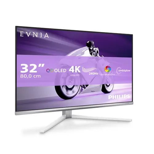 Evnia 8000 32M2N8900/00 pantalla para PC 80 cm (31.5") 3840 x 2160 Pixeles 4K Ultra HD QD-OLED Blanco - Imagen 14