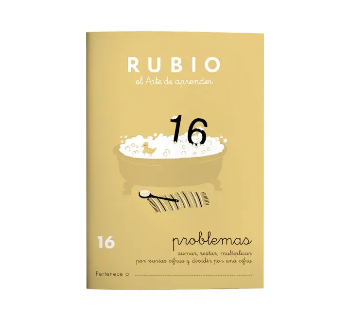 CUADERNO RUBIO A5 OPERAC.y PROBLEMAS 16 - Pack de 10 unidades