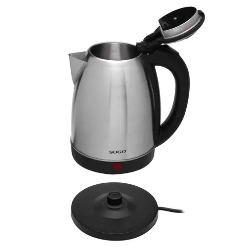 KET-SS-5790-SS tetera eléctrica 1,8 L 1500 W Negro, Acero inoxidable - Imagen 3