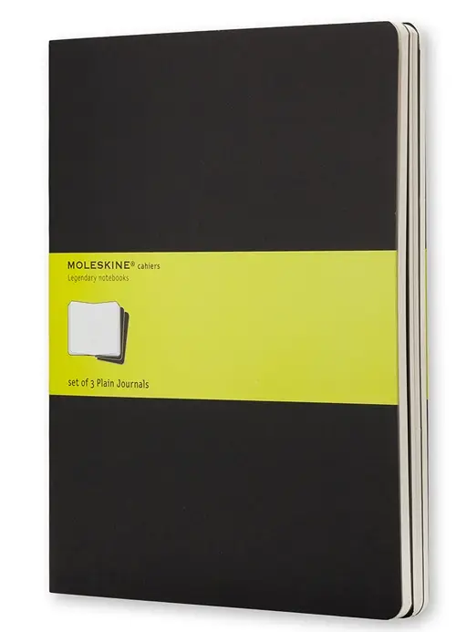 Cahier cuaderno y block 120 hojas Negro
