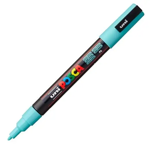 UNIBALL MARCADOR POSCA PC-3M PUNTA CÓNICA 0,9 - 1,3 MM VERDE MARINO