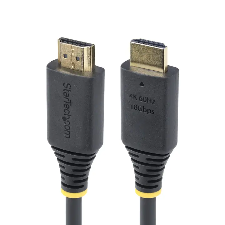Cable HDMI de Alta Velocidad de 30cm - 4K 60Hz - 144Hz - UHD - HDR10/HDCP 2.2/ARC - 18Gbps - Cable HDMI 2.0 para Monitor o TV - Recubrimiento TPE
