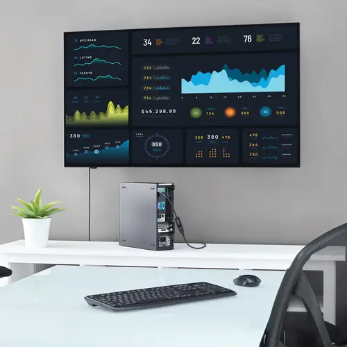 Conversor de Vídeo DisplayPort a HDMI con Audio  Adaptador Activo DP 1.2 para Ordenadores de Sobremesa/Laptops  4K @ 30Hz - Imagen 4
