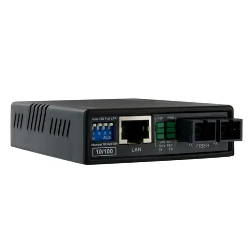 Conversor de Medios Ethernet RJ45 a Fibra Óptica Multimodo SC - 2Km - Imagen 4