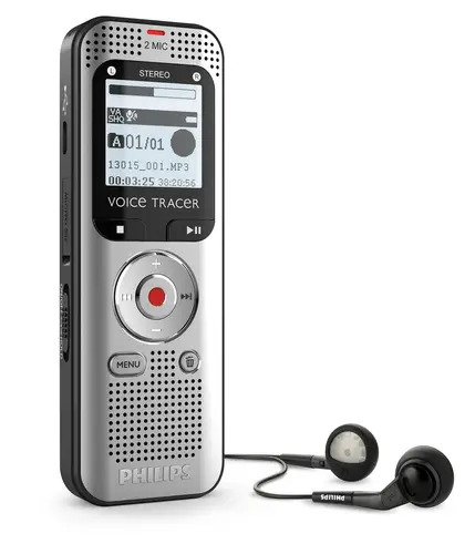 Voice Tracer DVT2015 dictáfono Memoria interna y tarjeta de memoria Plata - Imagen 2