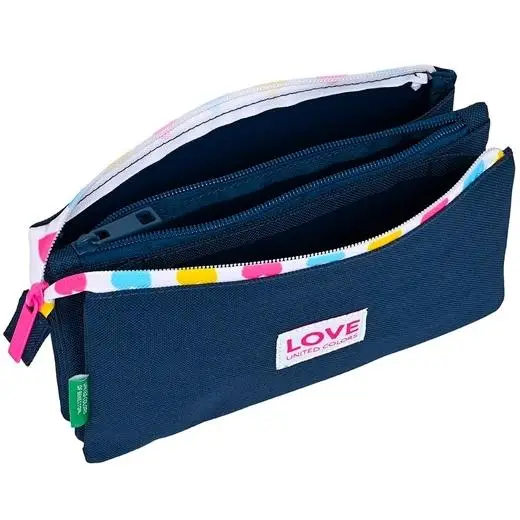 SAFTA PORTATODO TRIPLE BENETTON LOVE