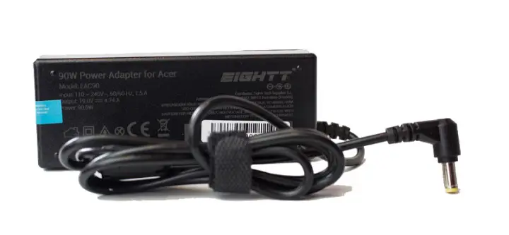 EAC90 adaptador e inversor de corriente Interior 90 W Negro