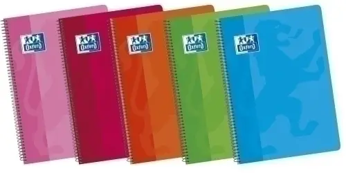 BLOCK OXF.SCH.BLANDA Fº 80h LISO COL.(5) - Pack de 5 unidades