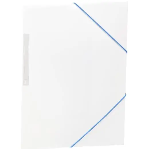 CARCHIVO CARPETA 3 SOLAPAS FOLIO C/GOMAS PP OPACO BLANCO