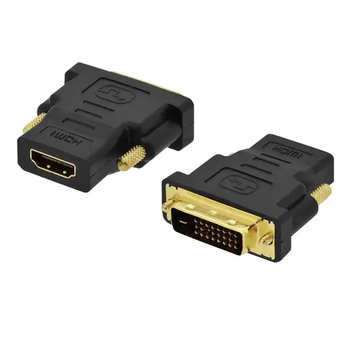 EC1371 cambiador de género para cable DVI-D 24+1 HDMI Negro - Imagen 1