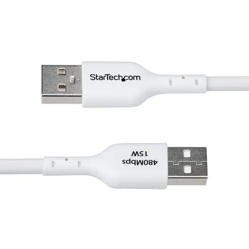Cable Cargador USB-A a USB-C de 3m - Cable Adaptador USB-A a USB Tipo C - 3A - Cable de Carga y Sincronización - USB 2.0 - Recubrimiento de TPE - M/M - Blanco - Imagen 4