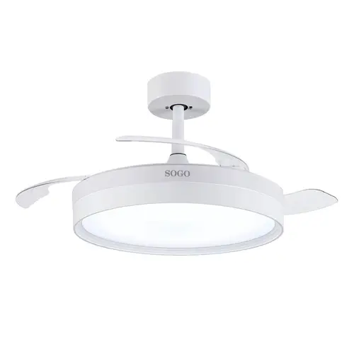 Ventilador de Techo Con Aspas Retractiles 30W Blanco - Imagen 2