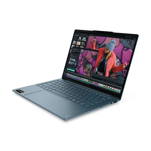 Yoga Slim 7 14AKP10 Copilot+ PC AMD Ryzen AI 7 350 Portátil 35,6 cm (14") WUXGA 32 GB LPDDR5-SDRAM 1 TB SSD Wi-Fi 7 (802.11be) Windows 11 Home Español Verde azulado - Imagen 4