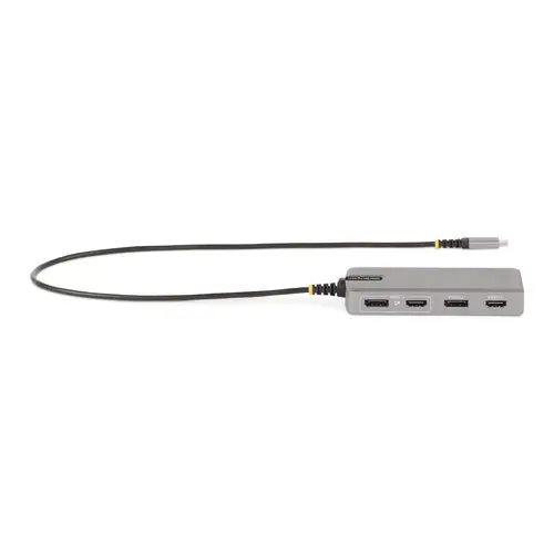 Adaptador Multipuertos USB-C para 3 Monitores - 4K 60Hz Doble + HDMI y DisplayPort 4K 30Hz - Hub USB de 3 Puertos - PD 100W - Docking Station de Viajes - Win/Chrome - Imagen 4