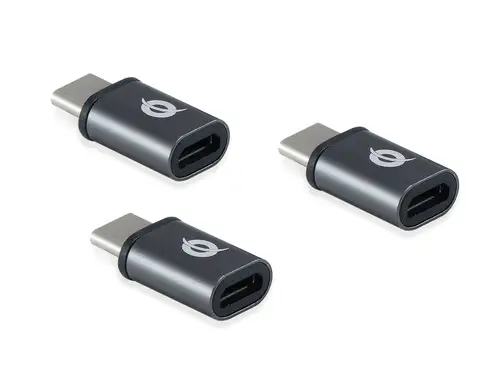 DONN05G cambiador de género para cable USB 2.0 Type-C USB 2.0 Micro Negro - Imagen 1