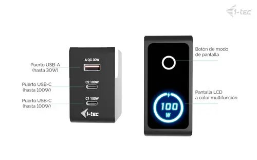 100W Intelligent Multiport USB Charger - Imagen 4