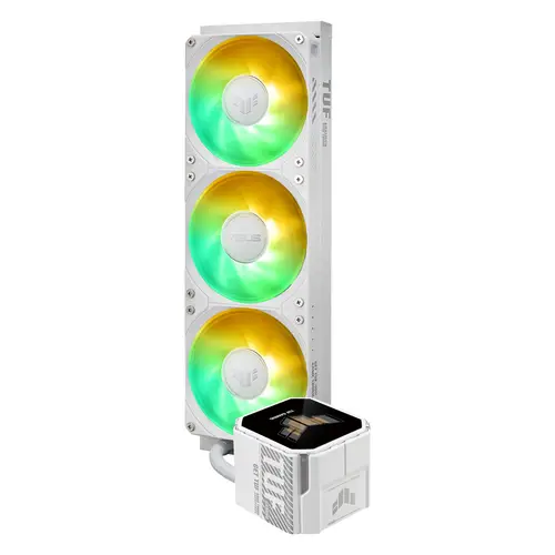 TUF Gaming LC III 360 ARGB LCD White Edition Procesador Sistema de refrigeración líquida todo en uno 12 cm Blanco 1 pieza(s) - Imagen 4