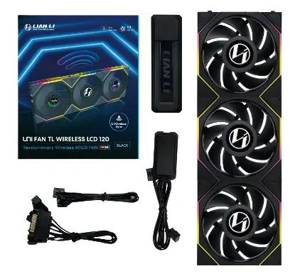 12TLLCD1W3B sistema de refrigeración para ordenador Carcasa del ordenador Ventilador 12 cm Negro