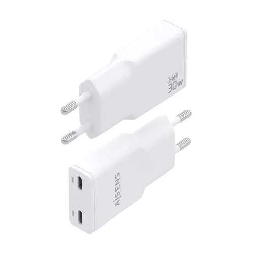 ASCH-30W2P048-W cargador de dispositivo móvil Cámara digital, MP3, MP4, Teléfono móvil, Navegante, Portátil, Consola de juegos portátil, Smartphone, Tableta, Universal Blanco Corriente alterna Carga rápida Interior - Imagen 3