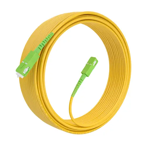 Cable Fibra Óptica Latiguillo G657A2 3.0 9/125 SMF Simplex CPR DCA LSZH, SC/APC-SC/APC, Amarillo, 15m - Imagen 2