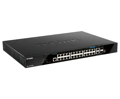 DGS-1520-28MP switch Gestionado L3 Gigabit Ethernet (10/100/1000) Energía sobre Ethernet (PoE) 1U Negro - Imagen 2