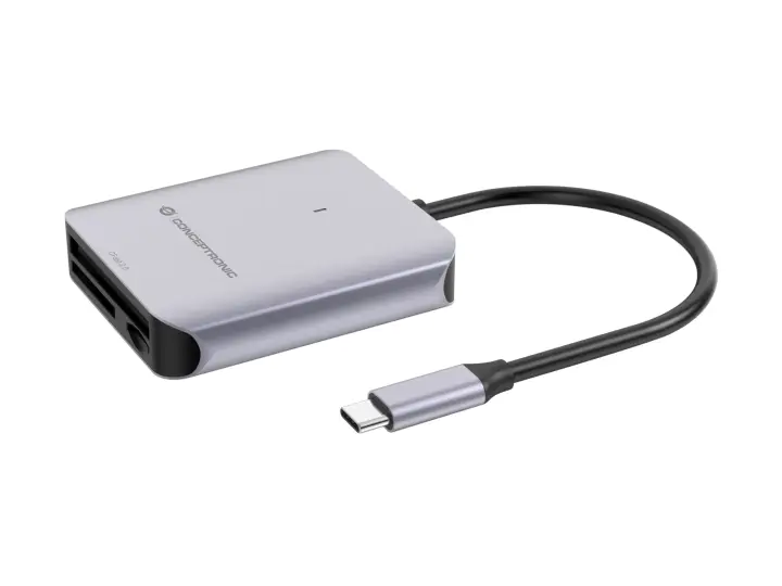 BIAN09G lector de tarjeta USB 3.2 Gen 2 Type-C Gris