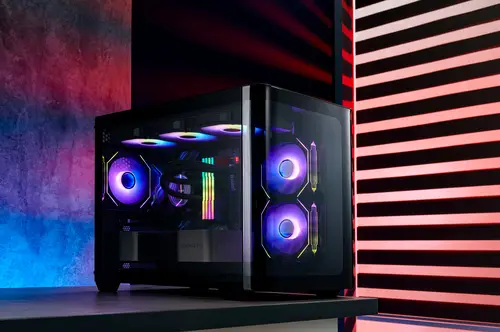 CAJA MICRO-ATX SEMITORRE FSP S380 RGB NEGRA 3 FANS - Imagen 14