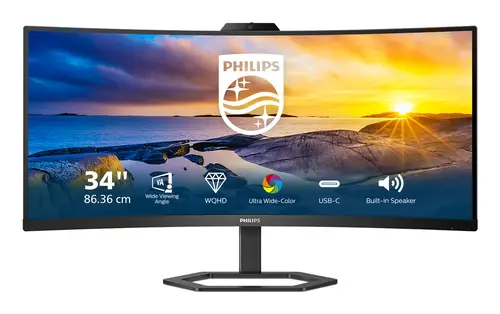 5000 series 34E1C5600HE/00 LED display 86,4 cm (34") 3440 x 1440 Pixeles 4K Ultra HD Negro - Imagen 6