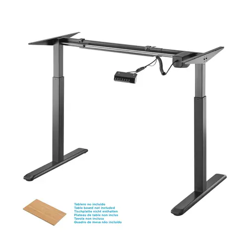 Bastidor De Escritorio Motorizado, Altura Ajustable Con Panel De Control, 80kg, Negro - Imagen 2