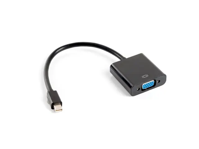 AD-0006-BK adaptador de cable de vídeo 0,2 m VGA (D-Sub) Mini DisplayPort Negro