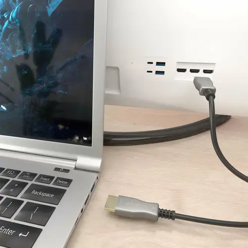 Cable HDMI V2.0 AOC Premium Alta Velocidad / HEC 4K@60Hz 18Gbps, A/M-A/M, Negro, 10 m - Imagen 4