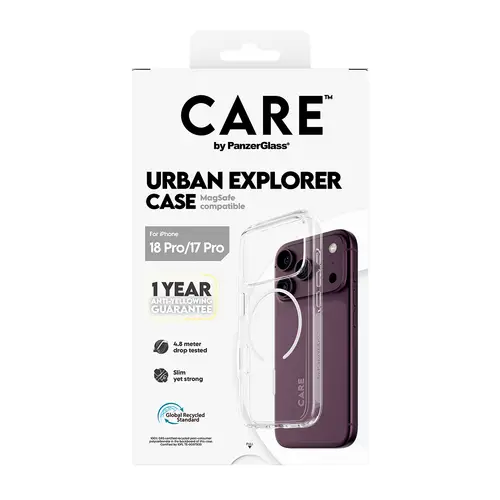 CARE by ® Urban Explorer Case Transparent w. White MagSafe iPhone 18 Pro | 17 Pro funda para teléfono móvil Transparente - Imagen 3