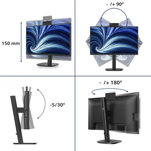 3000 series 24B2N3200JH/00 pantalla para PC 60,5 cm (23.8") 1920 x 1080 Pixeles Full HD LCD Negro - Imagen 3