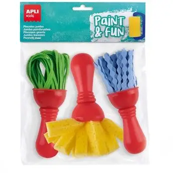 APLI PINCELES PAINT&FUN MAXI GOMA EVA Y ESPONJA PAINT & FUN BOLSA..